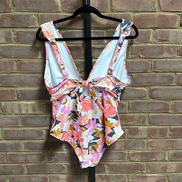 Kona Sol Multi Floral One Piece Swimsuit Size XL - Picture 6 of 8